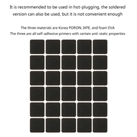 120 sztuk Poron IXPE podkładka EVA do wymiany na gorąco mechaniczna klawiatura zmniejszyć hałas DIY zestawy klawiatury wycisz wkładki piankowe 3